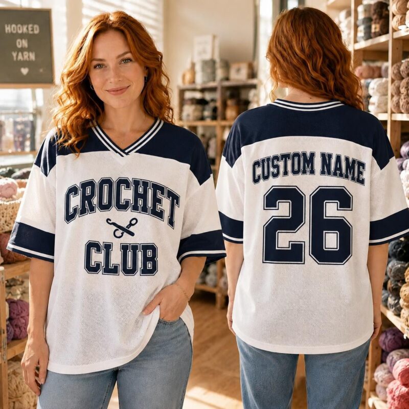 Sapelle Crochet Club Oversized Graphic Tee