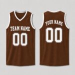 Sapelle-Custom-Basketball-Brown-Striped-Sports-Team-Matching-Family-T-Shirt-1