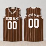 Sapelle-Custom-Basketball-Brown-Striped-Sports-Team-Matching-Family-T-Shirt-3