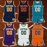 Sapelle Custom Basketball Uniform Graphic Tee Set with Personalized Jersey and Shorts