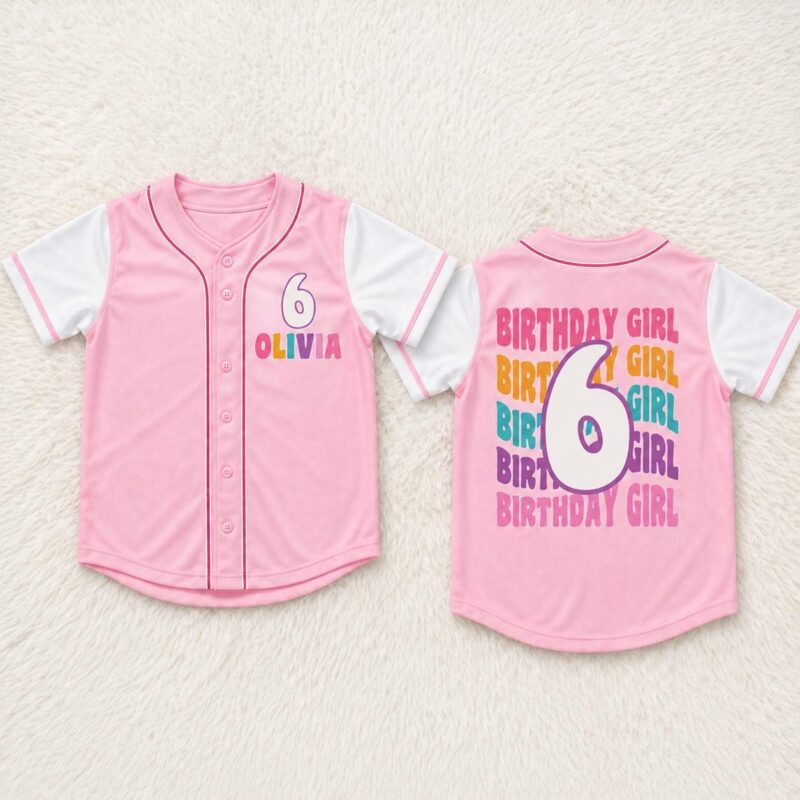 Sapelle-Custom-Birthday-Party-Outfit-Baseball-Jersey-Graphic-Tee-for-Girls Sapelle Custom Birthday Party Outfit Baseball Jersey Graphic Tee for Girls
