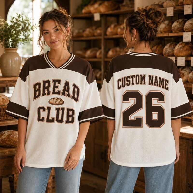 Sapelle Custom Bread Club Football Jersey Graphic Tee