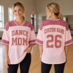 Sapelle-Custom-Dance-Mom-Football-Graphic-Tee-Oversized-Jersey Sapelle Custom Dance Mom Football Graphic Tee Oversized Jersey