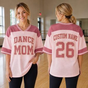 Sapelle Custom Dance Mom Football Graphic Tee Oversized Jersey
