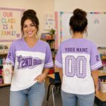 Sapelle Grade Teacher Back to School Mesh Graphic Tee