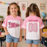 Sapelle Custom Grade Mesh Jersey Back to School Graphic Tee for Students and Teachers