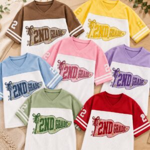 Sapelle Custom Grade Mesh Jersey Back to School Student Graphic Tee