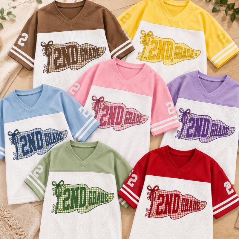 Sapelle-Custom-Grade-Mesh-Jersey-Back-to-School-Student-Graphic-Tee Sapelle Custom Grade Mesh Jersey Back to School Student Graphic Tee