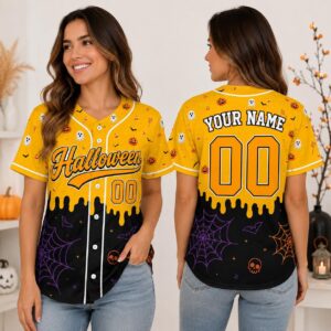 Sapelle Custom Halloween Baseball Graphic Tee