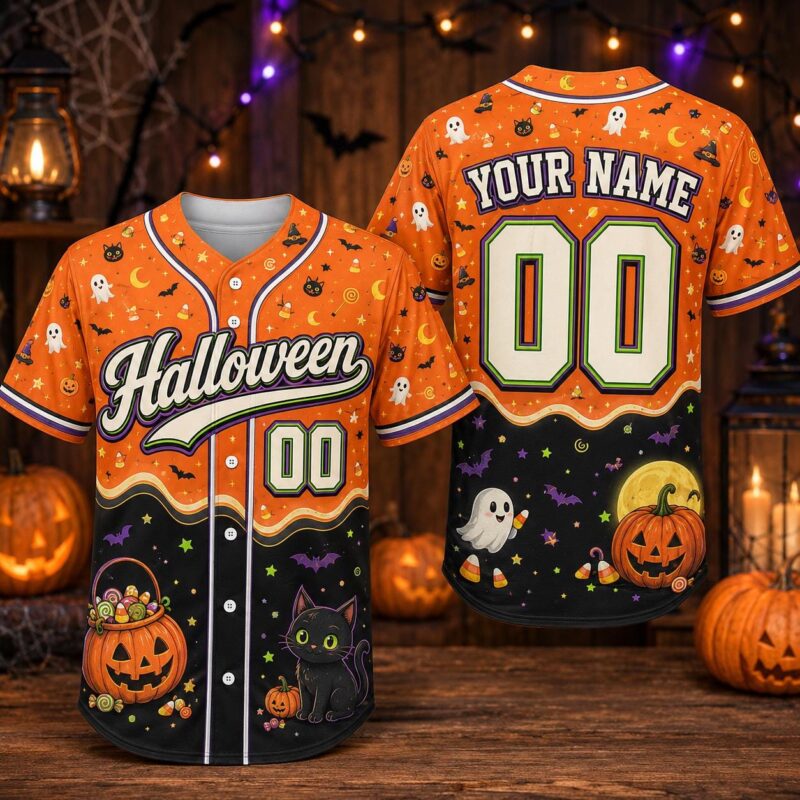 Sapelle Halloween Baseball Graphic Tee