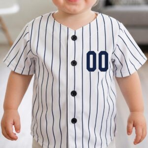 Sapelle Custom Kids Baseball Jersey Personalized Name Number Youth Team Uniform Birthday Graphic Tee