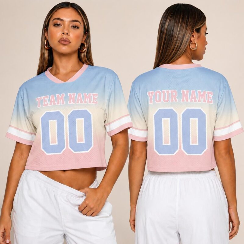 Sapelle Custom Women Football Jersey Graphic Tee