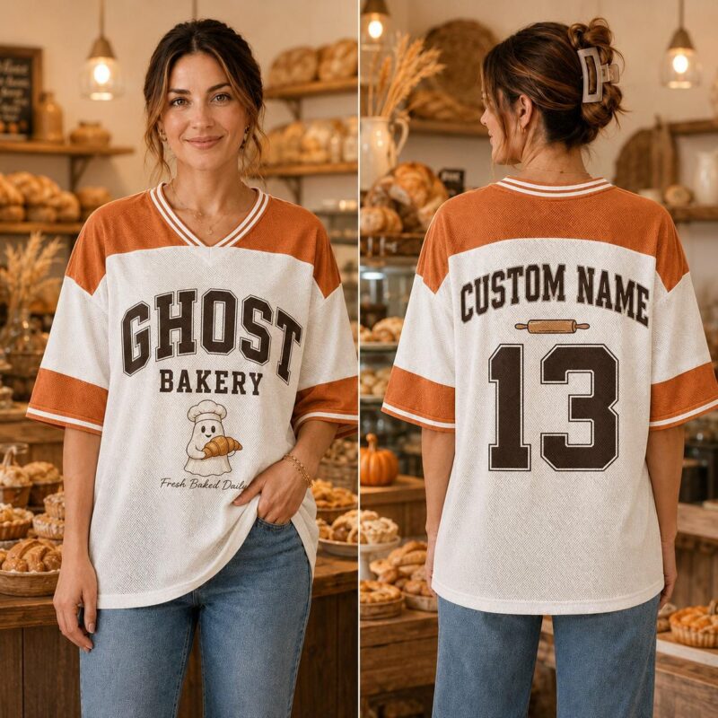 Sapelle Ghost Bakery Mesh Jersey Graphic Tee