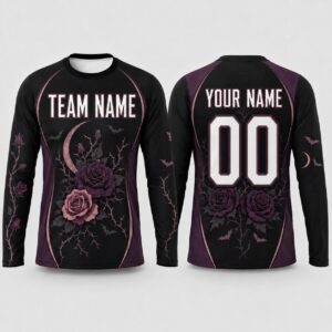 Sapelle Gothic Rose Long Sleeve Graphic Tee