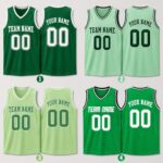 Sapelle Green Basketball Jersey Custom Team Name Sleeveless T-Shirt
