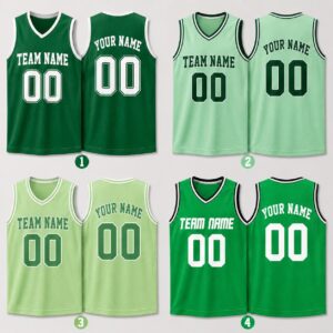 Sapelle Green Basketball Jersey Custom Team Name Sleeveless T-Shirt