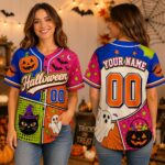 Sapelle-Halloween-Baseball-Graphic-Tee-with-Custom-Name-and-Number-Pumpkin-Ghost-Spooky-Jersey-2