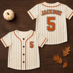 Sapelle Kids Halloween Baseball Jersey Graphic Tee