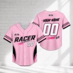 Sapelle-Pink-Racing-Jersey-Graphic-Tee-for-Kids-Race-Car-Birthday-Party-2