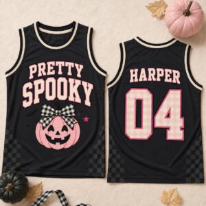 Sapelle Pretty Spooky Halloween Jersey Graphic Tee