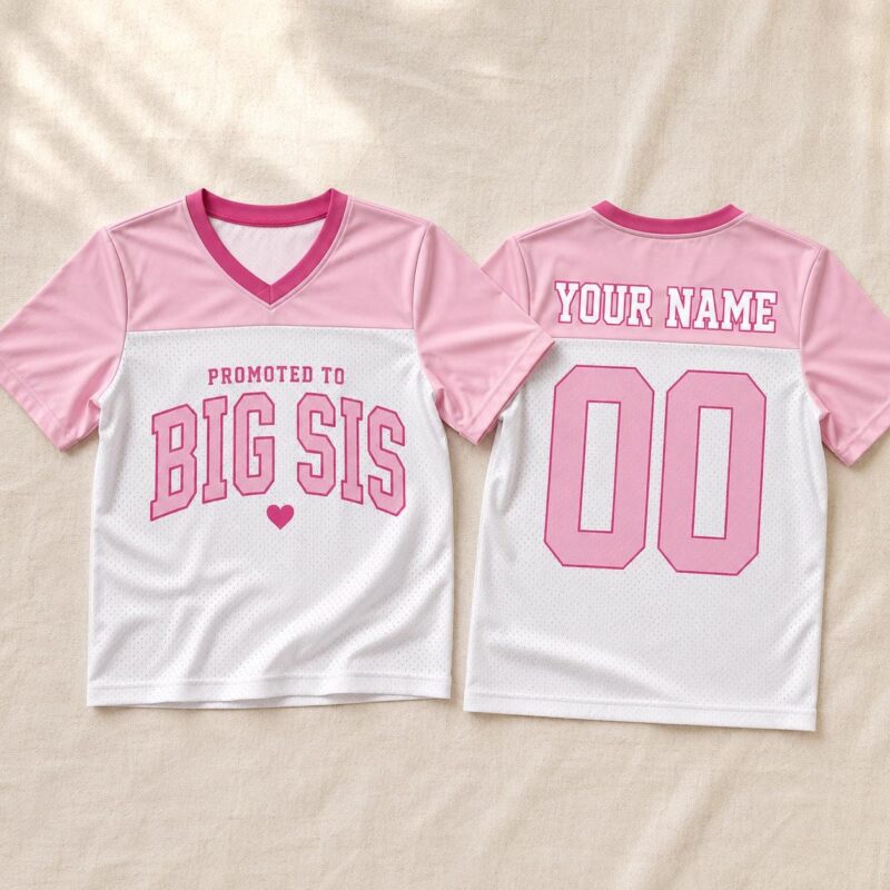 Sapelle Promoted to Big Sister Graphic Tee Pregnancy Announcement Gift Sibling Reveal