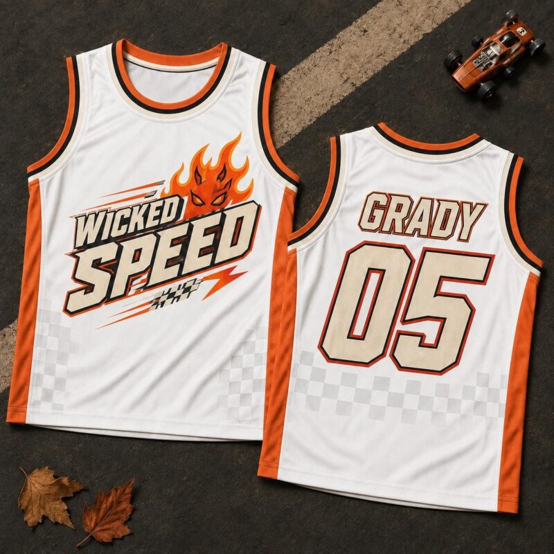 Sapelle Race Car Halloween Graphic Tee for Kids