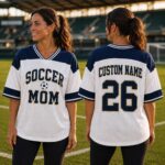 Sapelle Soccer Mom Oversized Jersey Graphic Tee