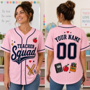 Sapelle Teacher Squad Baseball Graphic Tee for Back to School