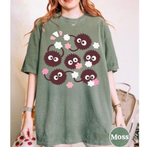Sapelle Vintage Soot Spirit Graphic Tee with Haku