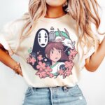 Spirited-Away-Chihiro-No-Face-and-Haku-Graphic-Tee-Sapelle-1 No Face and Haku Graphic Tee Sapelle