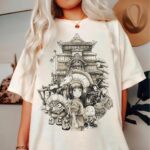 Spirited Away Chihiro and Haku Graphic Tee Sapelle