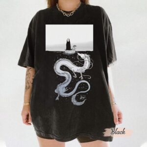 Spirited Away Chihiro and Haku Graphic Tee Sapelle