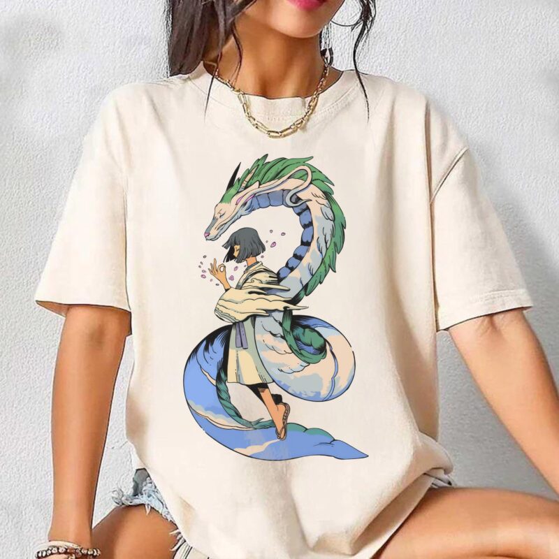 Spirited-Away-Haku-Y2K-Graphic-Tee-by-Sapelle Spirited Away Haku Y2K Graphic Tee by Sapelle