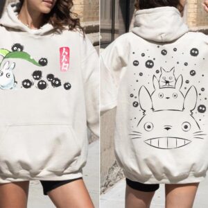 Totoro and Susuwatari Y2K Graphic Tee by Sapelle