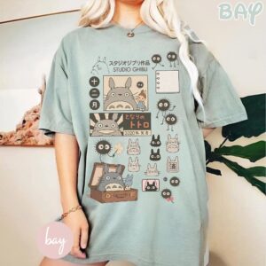 Vintage Anime Character Graphic Tee Y2K Style Sapelle