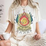 Vintage-Calcifer-Design-Graphic-Tee-by-Sapelle Vintage Calcifer Design Graphic Tee by Sapelle