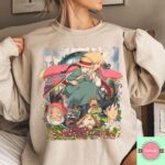 Vintage-Howls-Moving-Castle-Y2K-Graphic-Tee-by-Sapelle Vintage Howl's Moving Castle Y2K Graphic Tee by Sapelle