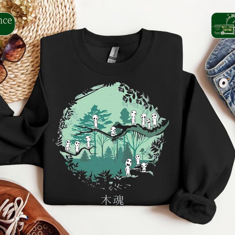 Vintage-Kodama-Princess-Mononoke-Graphic-Tee-by-Sapelle Vintage Kodama Princess Mononoke Graphic Tee by Sapelle