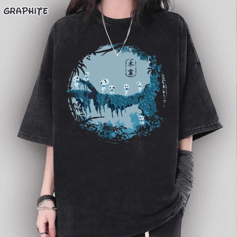 Vintage-Kodama-Princess-Mononoke-Graphic-Tee-by-Sapelle Vintage Kodama Princess Mononoke Graphic Tee by Sapelle
