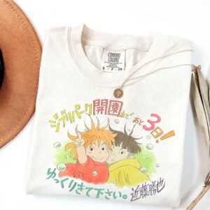 Vintage Ponyo and Sosuke Graphic Tee by Sapelle