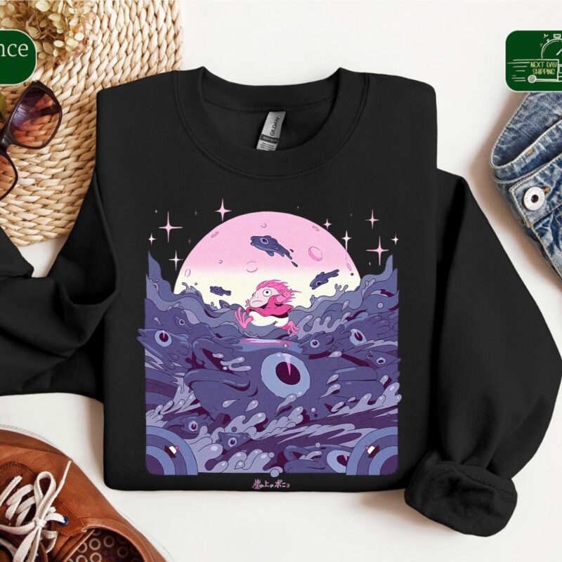 Vintage-Ponyo-and-Sosuke-Graphic-Tee-by-Sapelle Vintage Ponyo and Sosuke Graphic Tee by Sapelle