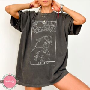 Vintage Princess Mononoke The Sun Tarot Graphic Tee