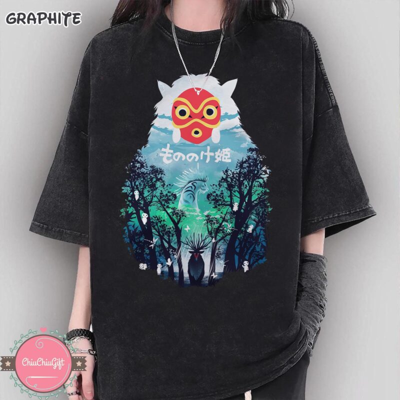 Vintage-Princess-Mononoke-Y2K-Graphic-Tee-Sapelle Vintage Princess Mononoke Y2K Graphic Tee Sapelle
