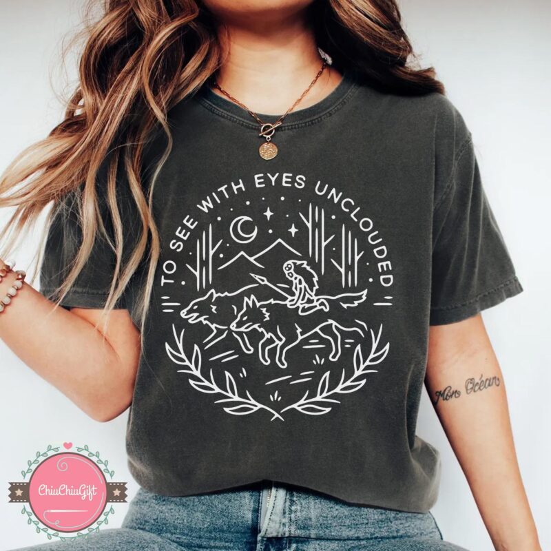 Vintage Princess Mononoke Y2K Graphic Tee by Sapelle