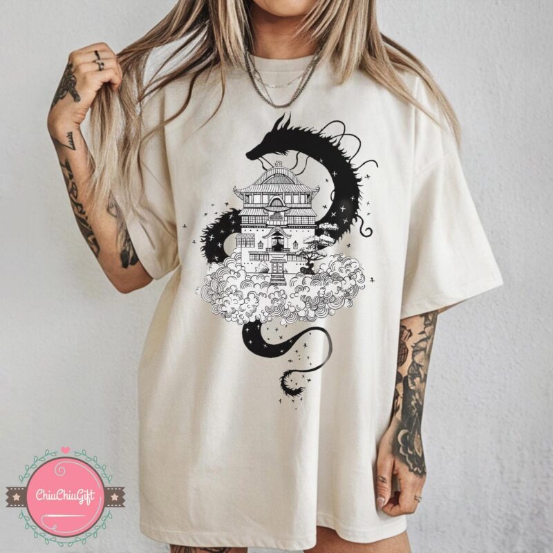 No Face and Haku Graphic Tee Sapelle