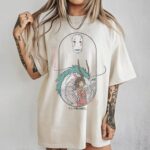 Vintage-Spirited-Away-Graphic-Tee-with-Chihiro-No-Face-and-Haku-Sapelle-1 No Face and Haku Sapelle