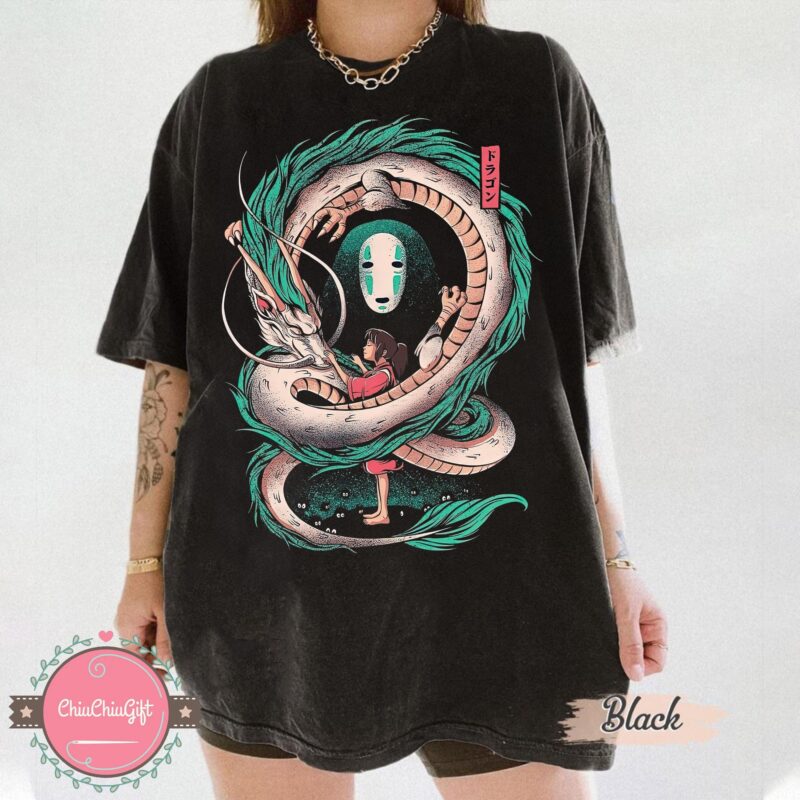 No Face and Chihiro Graphic Tee by Sapelle
