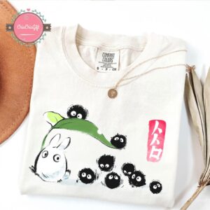 Vintage Susuwatari and Totoro Graphic Tee by Sapelle