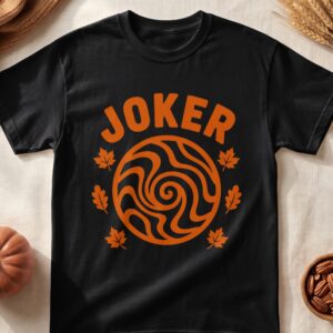 Chinese Mahjong Joker Tile Autumn Leaves Halloween Costume Graphic Apparel For Game Night Fans